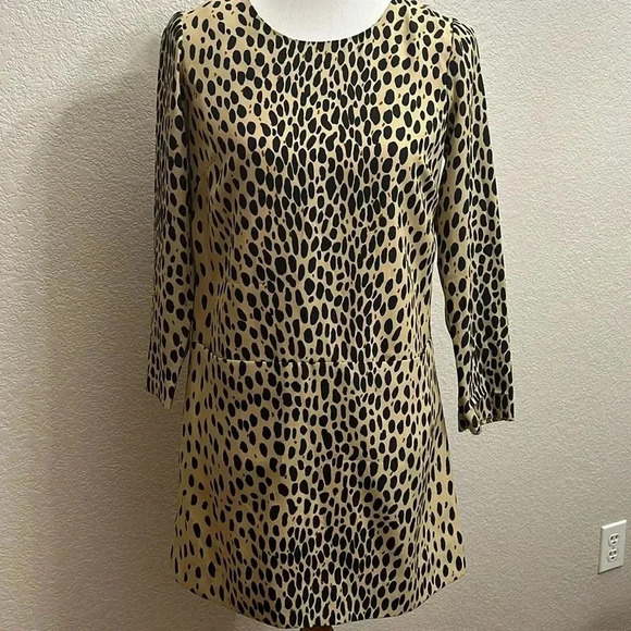 J. Crew Animal Print Dress - Picture 1 of 5
